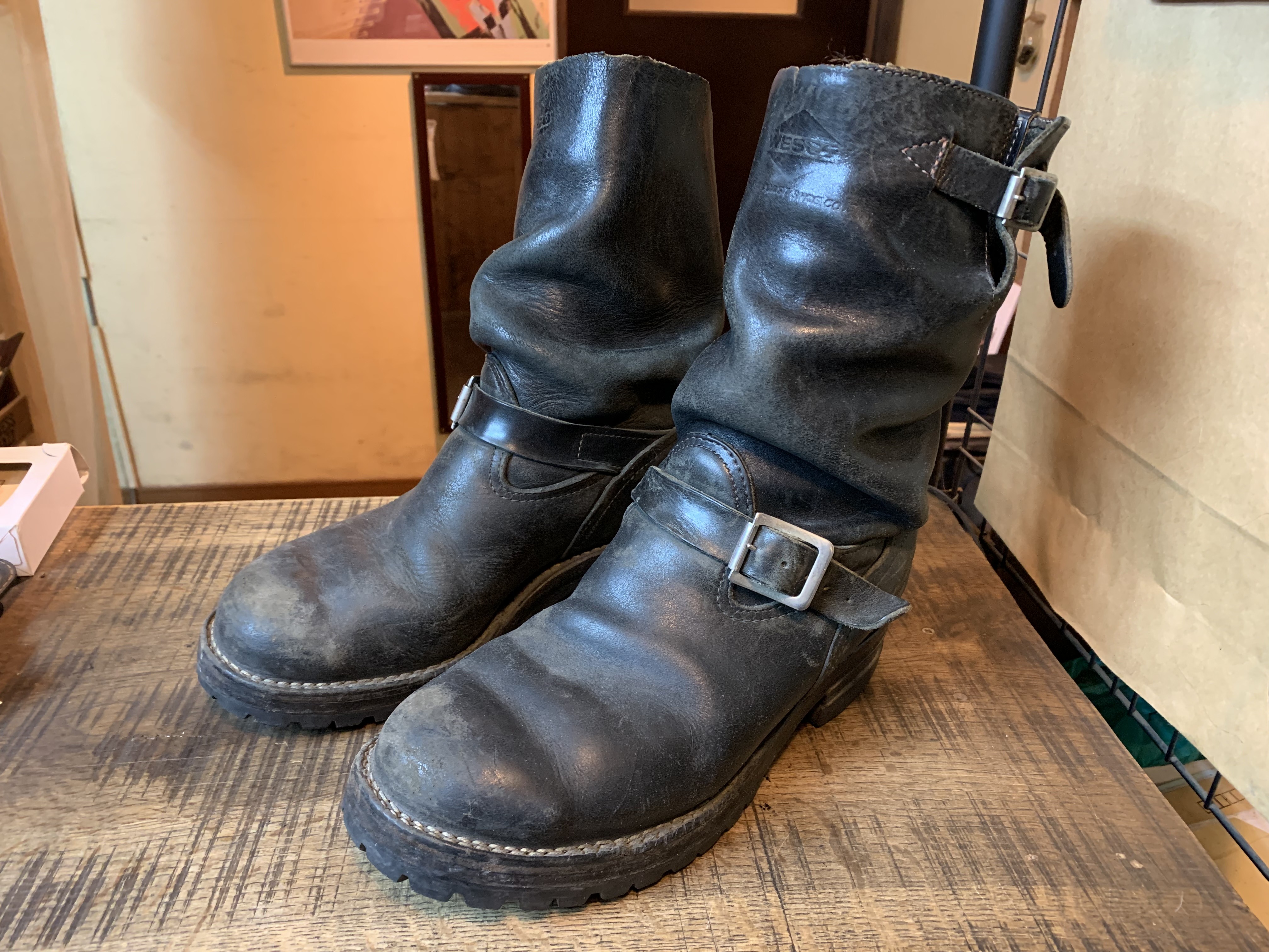 Wesco Boss トリプルレザーミッド vibram#100ソール交換: ソール