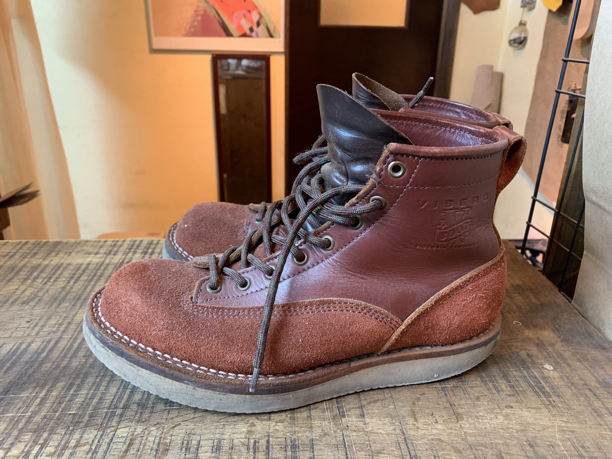 Viberg (ヴァイバー) ボブキャット vibram#2021 ソール交換 手縫い ...