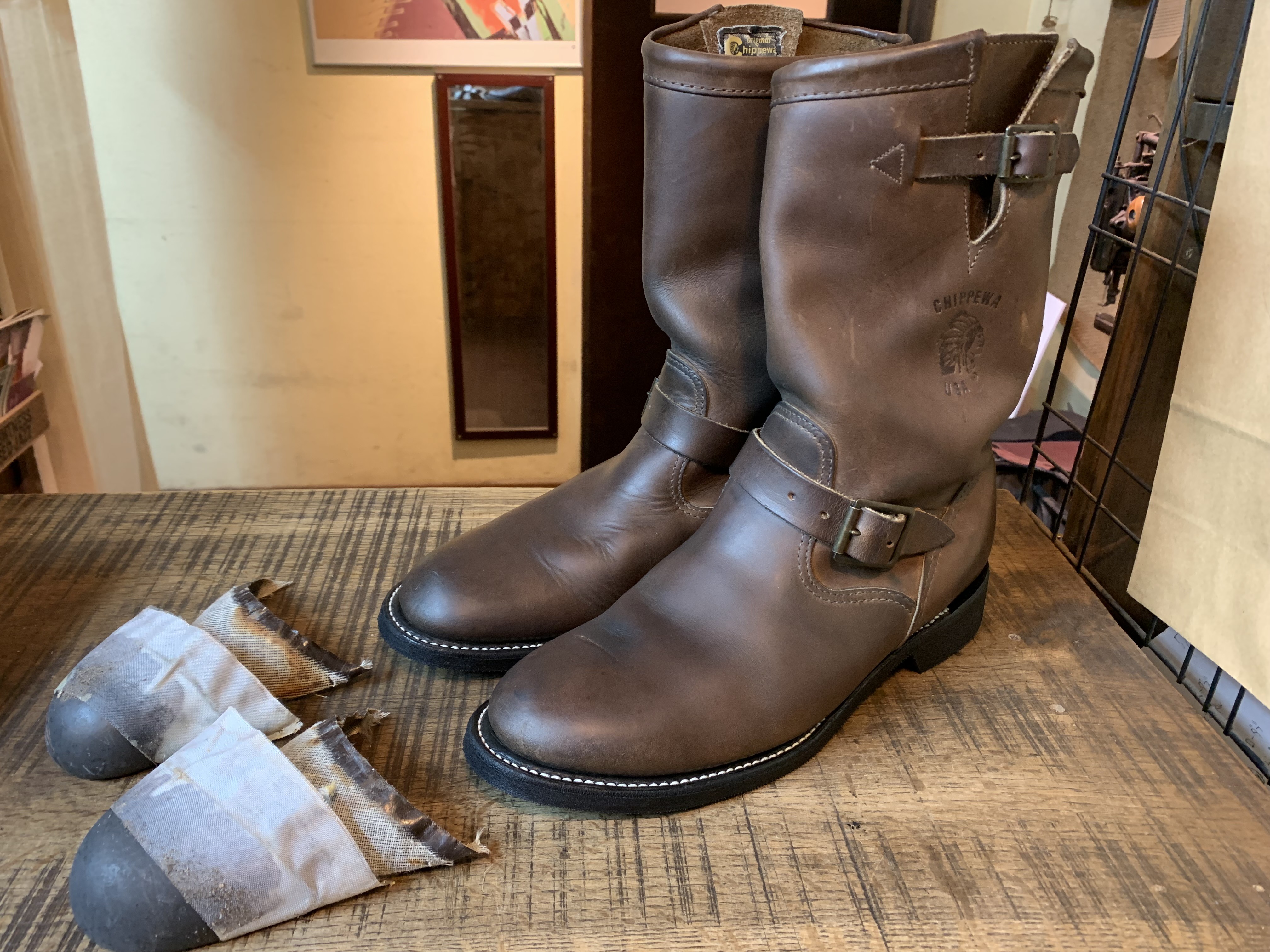 Chippewa(チペワ) エンジニアブーツ フラットボックス加工 Dr