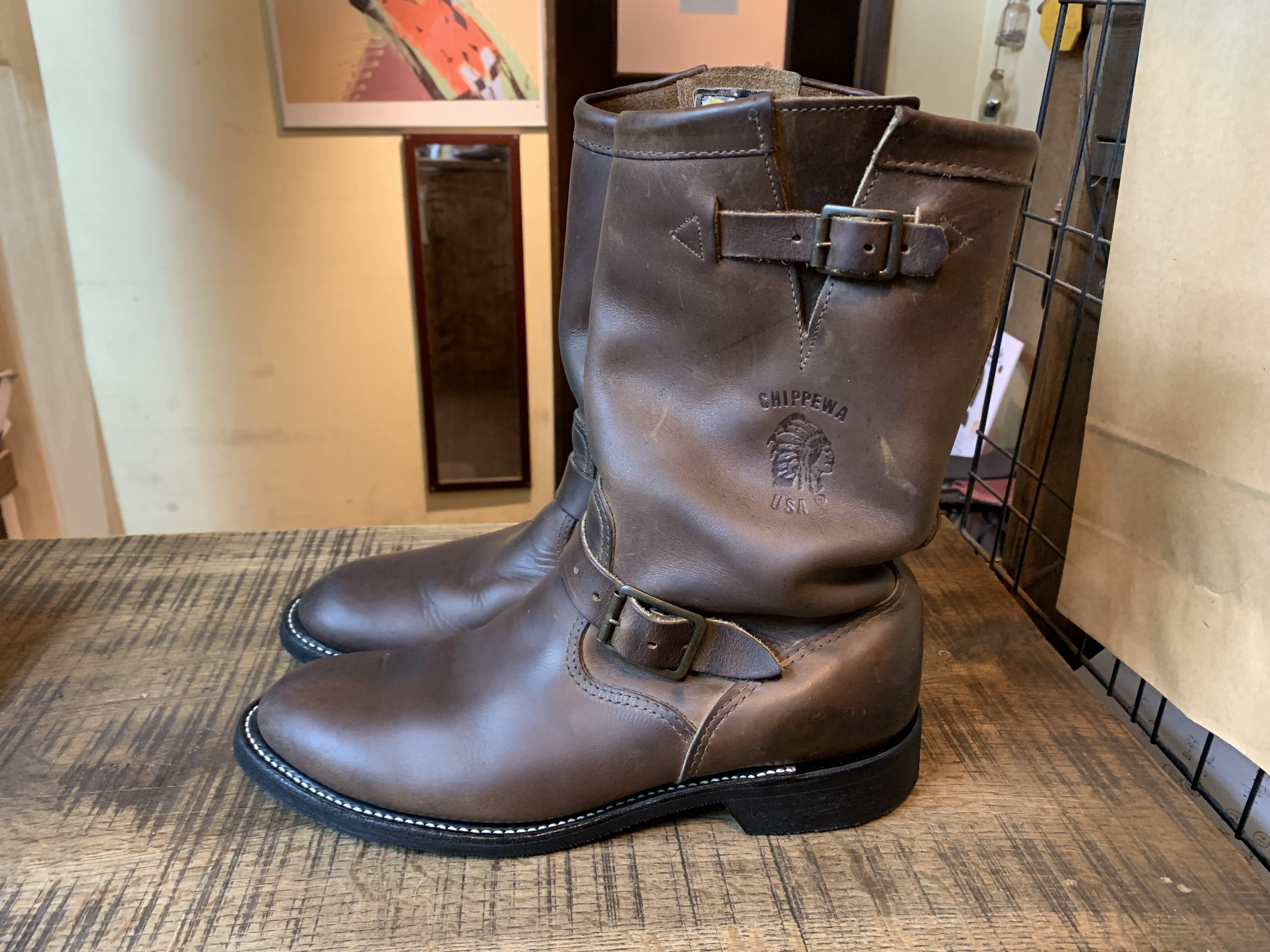 CHIPPEWA チペワ×Brassカスタム エンジニアブーツ　9D CHIPPEWA チペワ×Brassカスタム エンジニアブーツ 9D - メルカリ