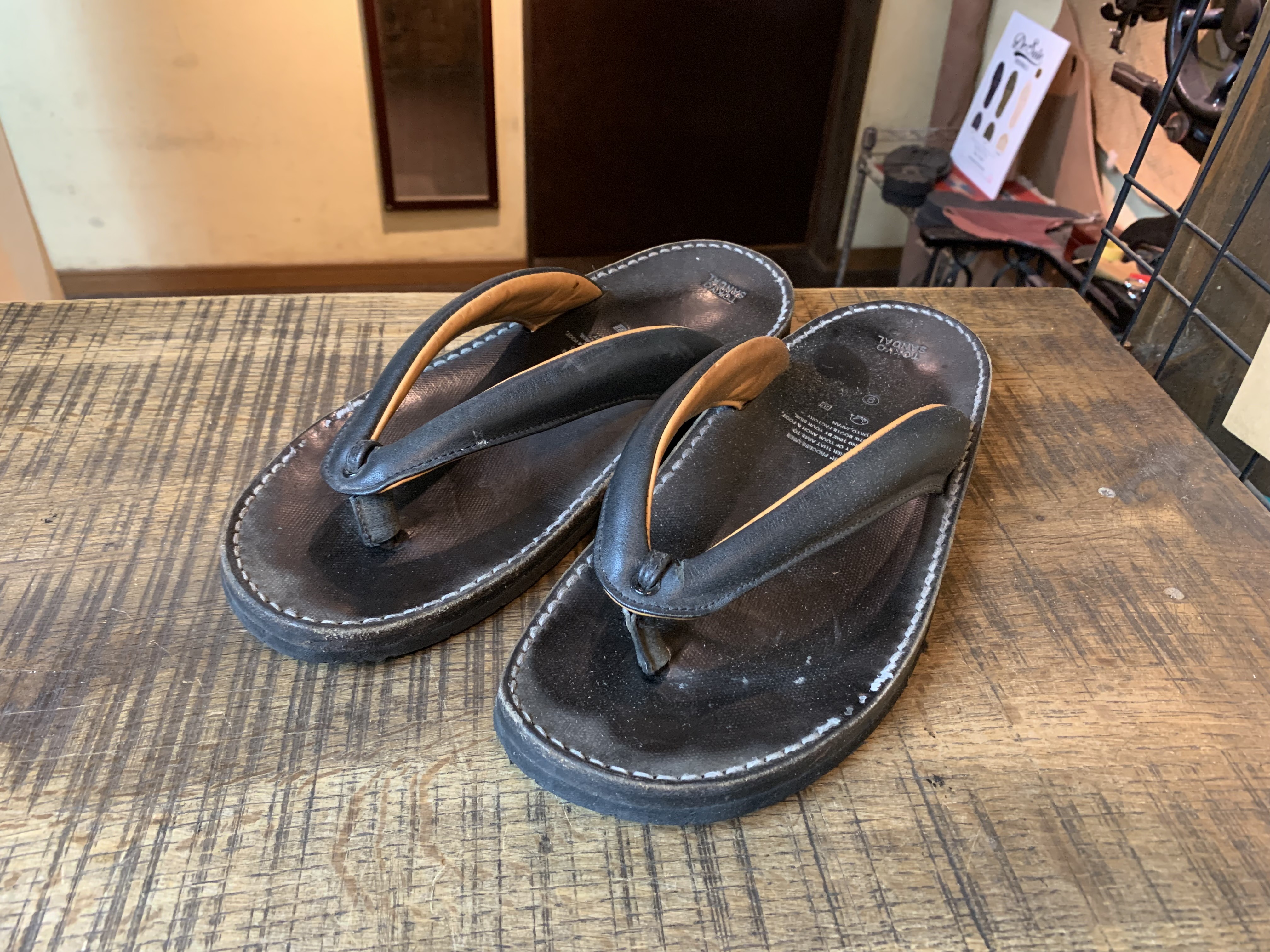 TOKYO SANDAL 雪駄サンダル 破れ修理 ソール交換: ソールリペア