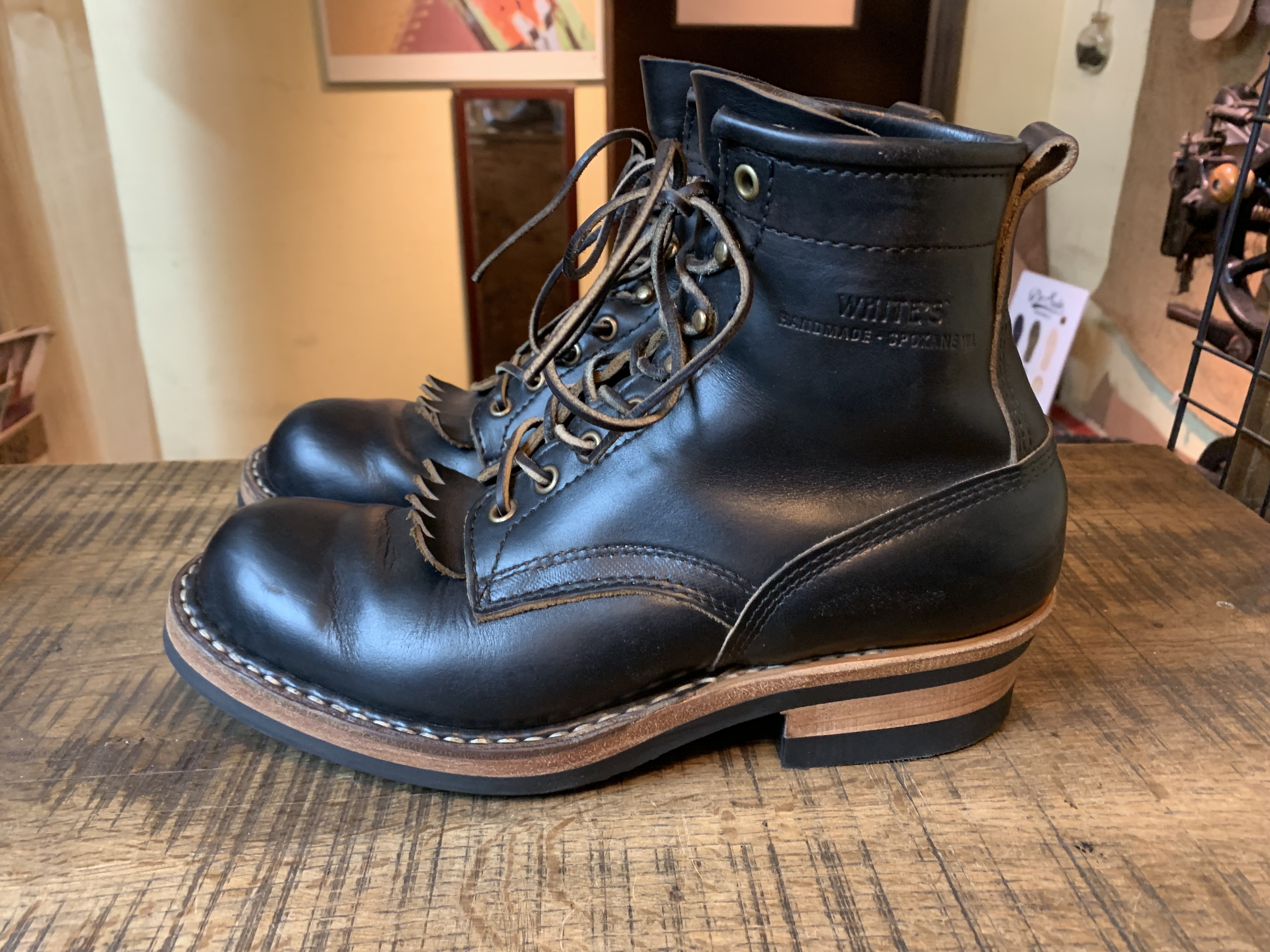 NO. 8 CANVAS LACE UP FASTENER BOOTS(26 Brown): Vintage 1.2｜THE SHOP YOHJI  YAMAMOTO