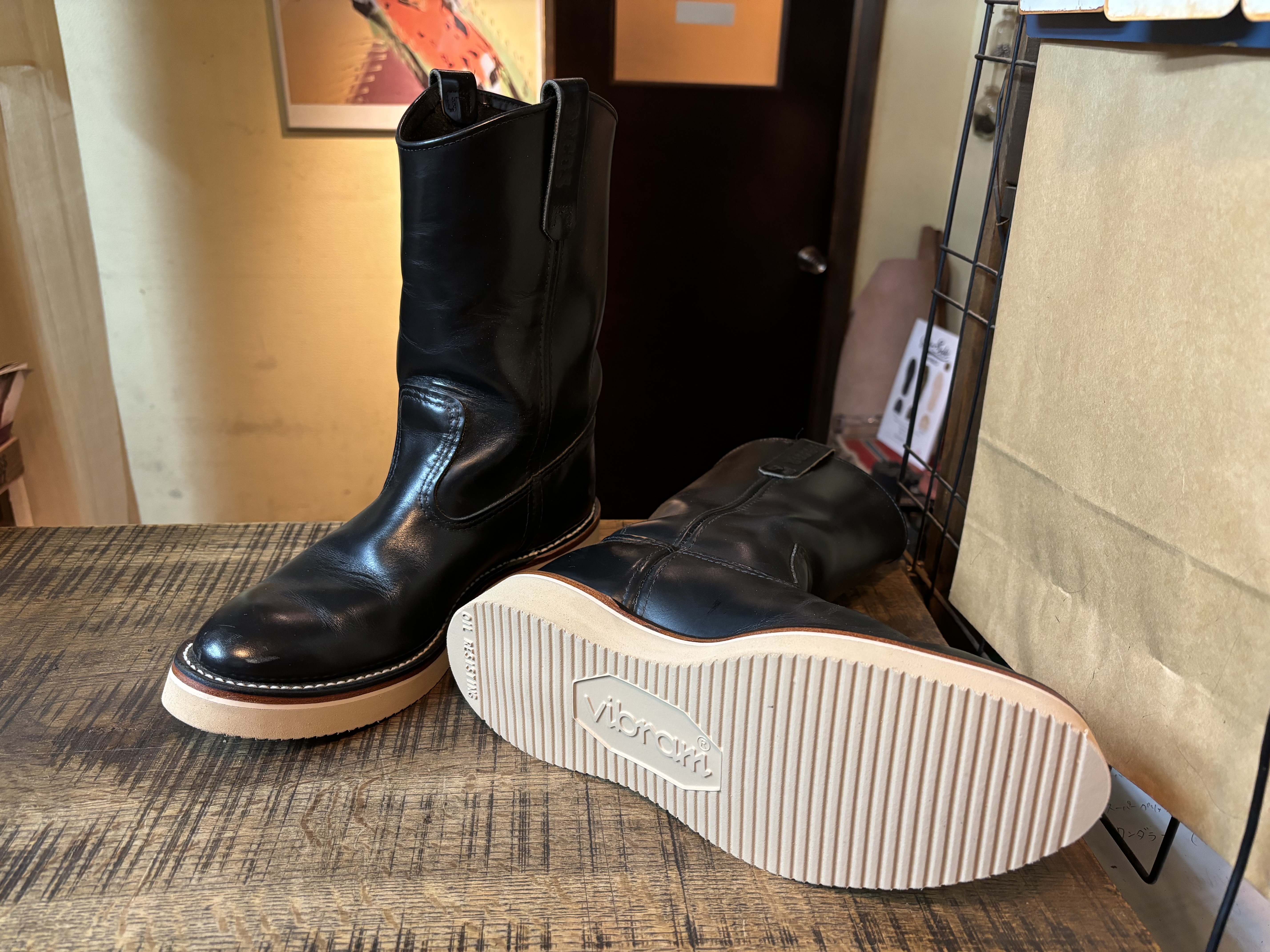 Redwing 8155 ペコスブーツ vibram#2021ソールカスタム: ソールリペア