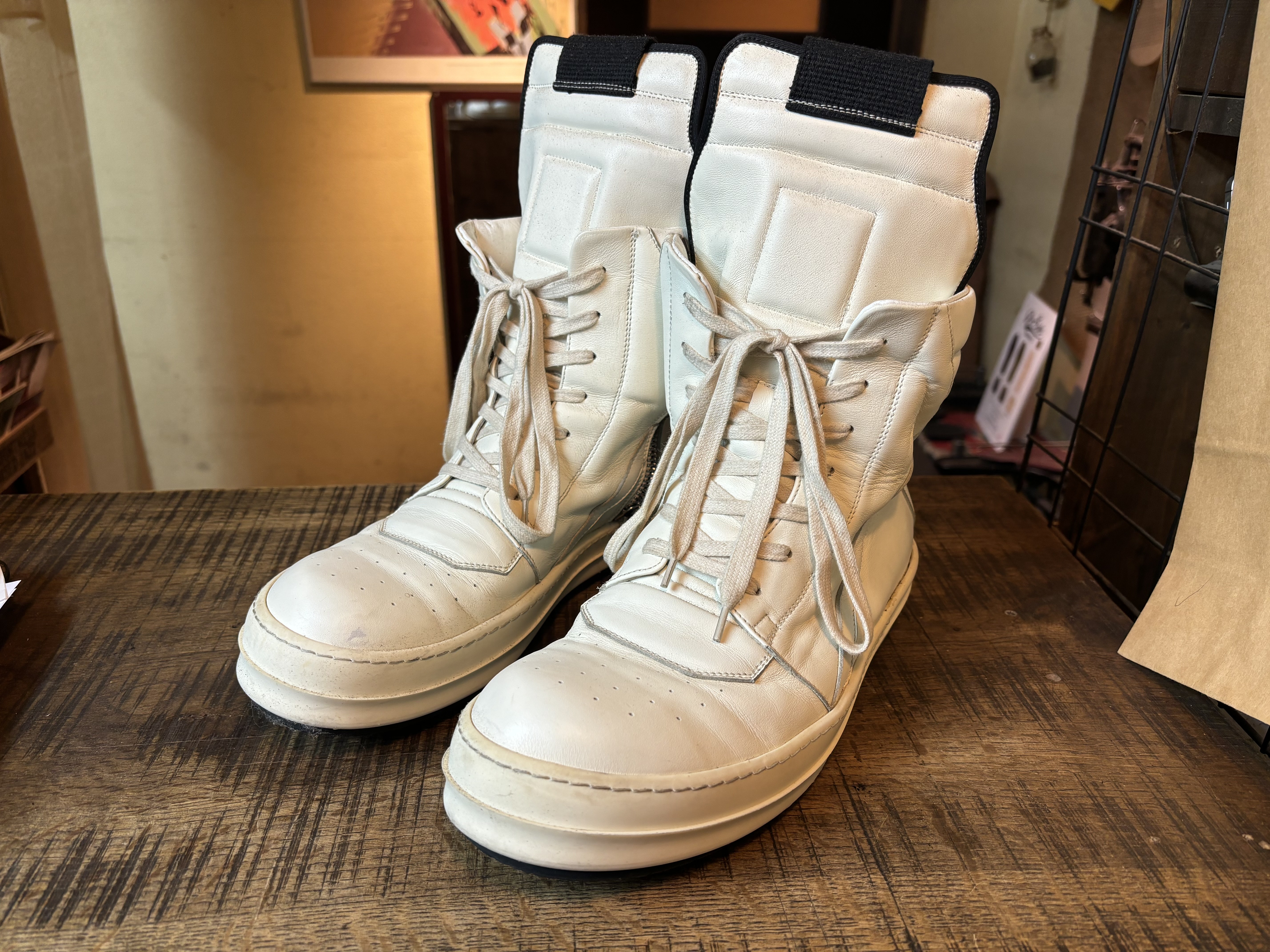 RICK OWENS(リックオウエンス) ジオバスケット スニーカー カカト
