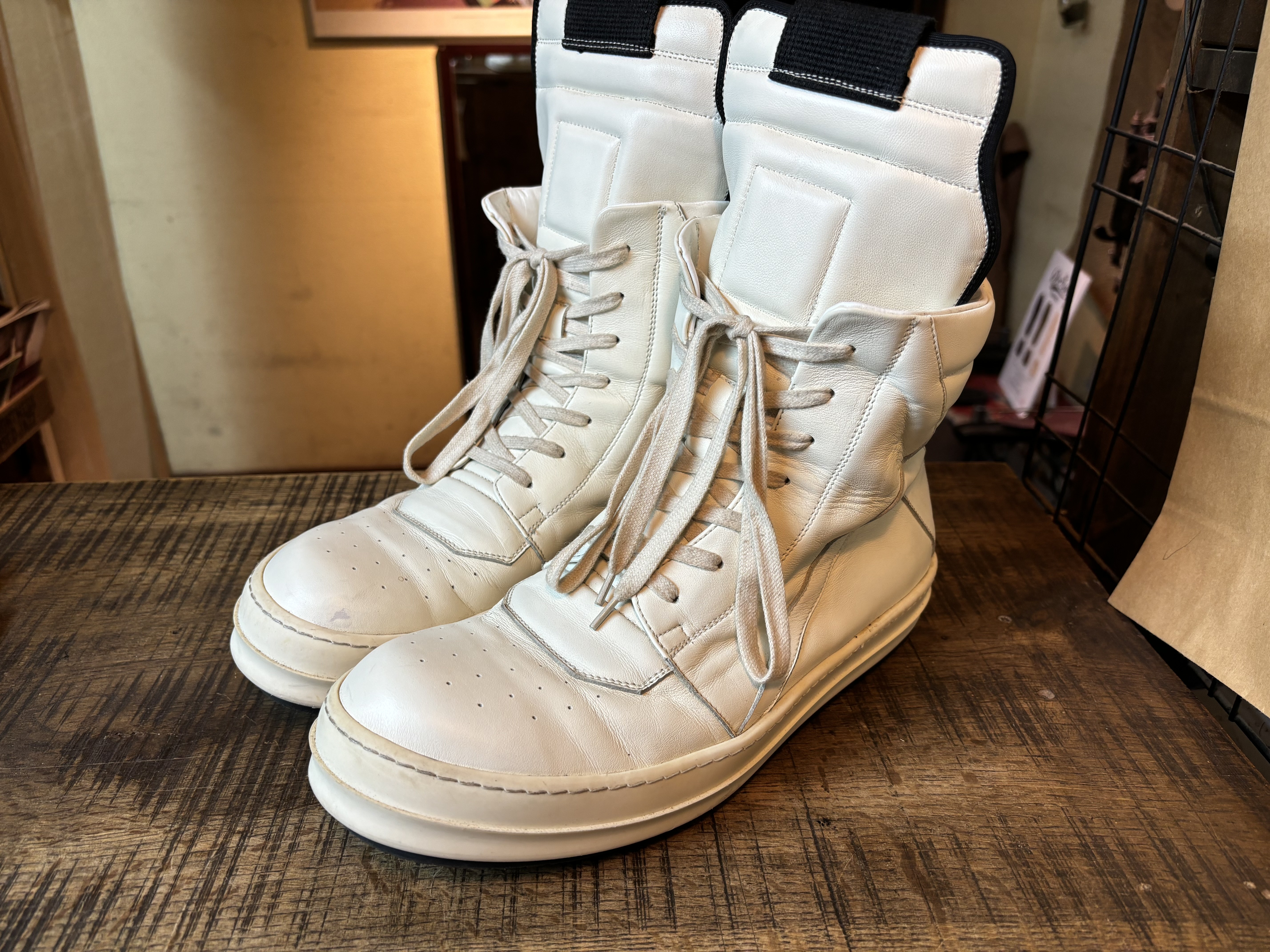 R47.4 リックオウエンス バケット タグ無し RICK OWENS(リックオウエンス) ジオバスケット スニーカー