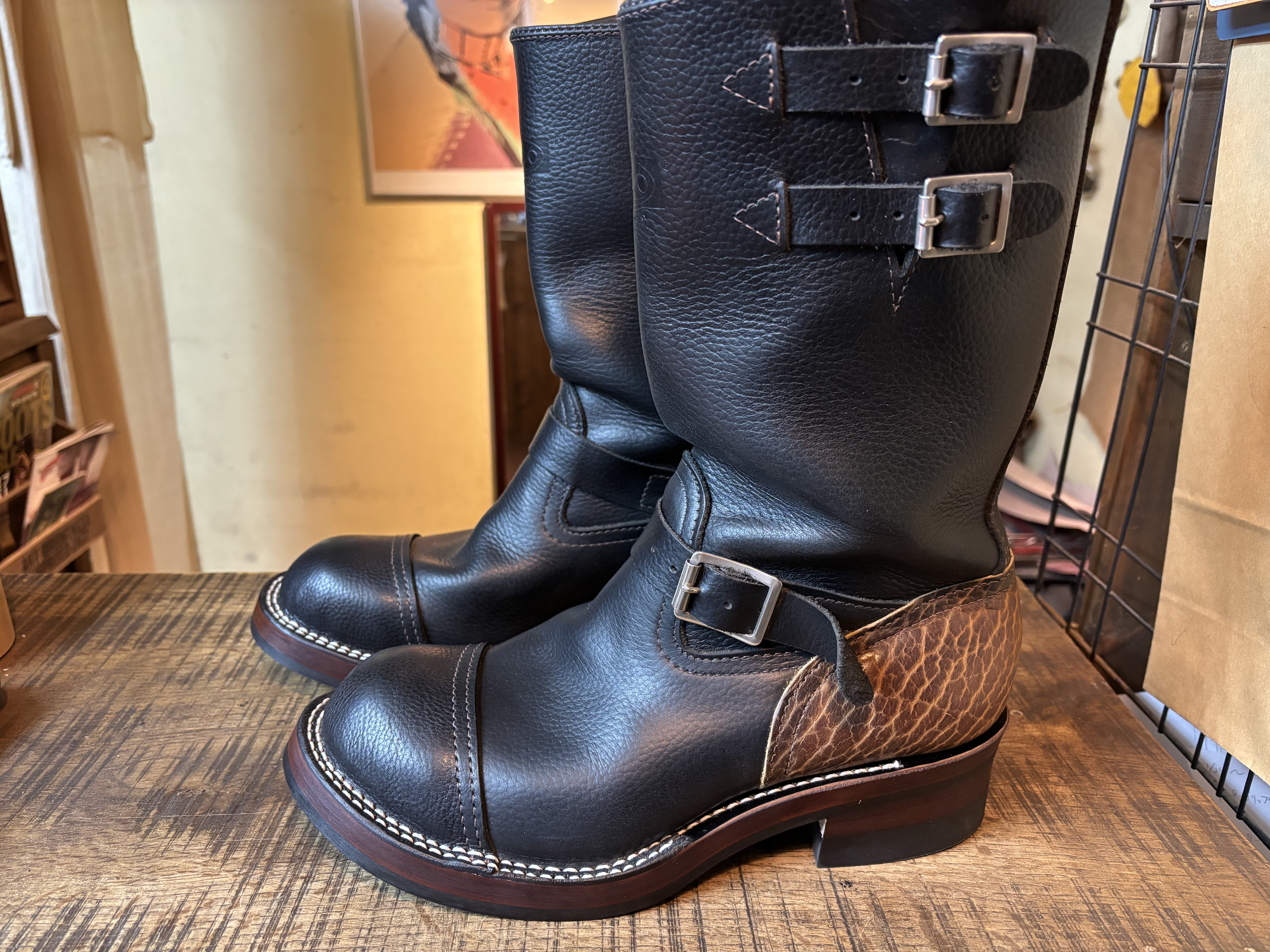 Wesco(ウエスコ) BOSS トウキャップ作成 ステッチ修正: ソール