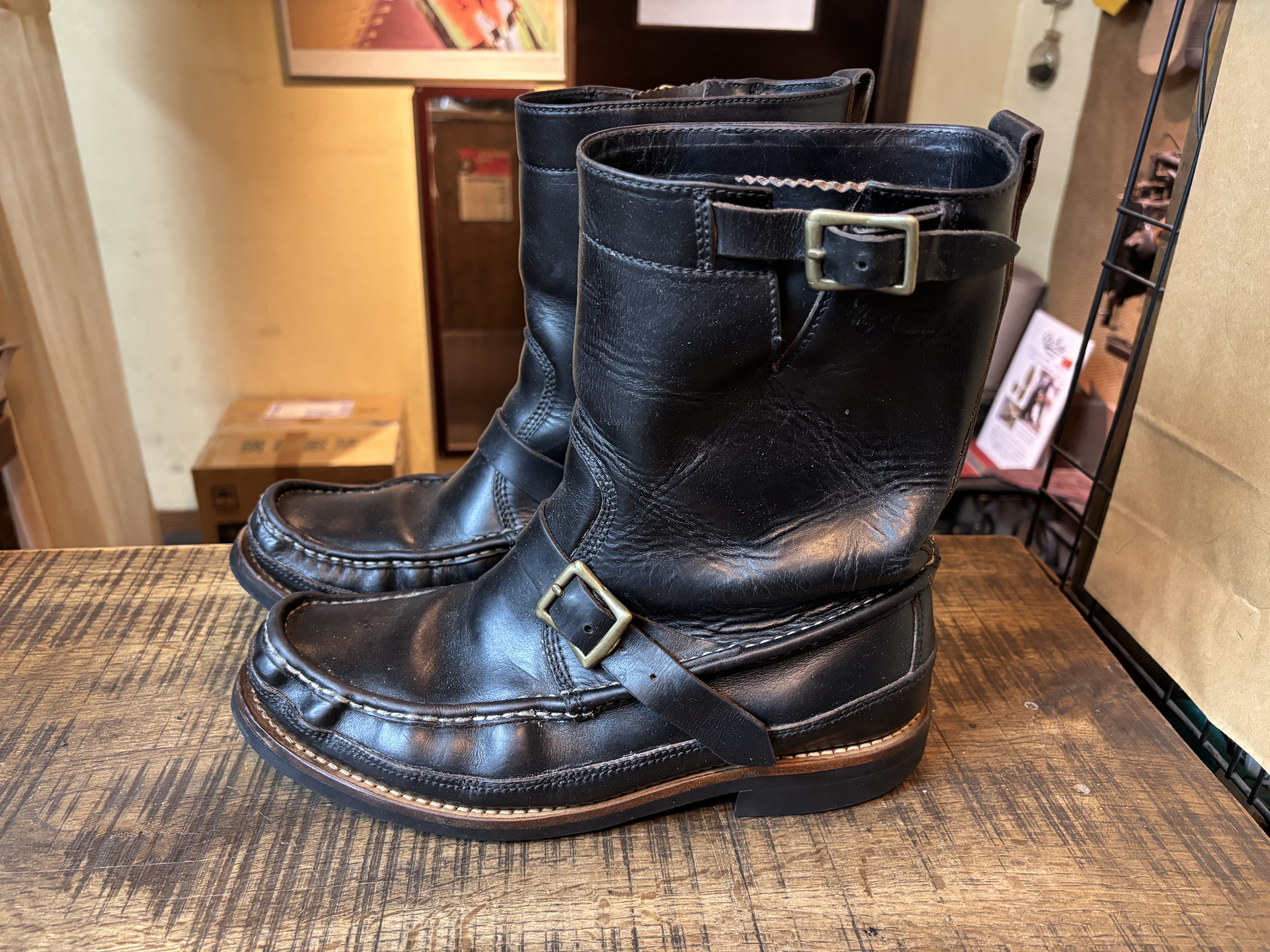 ラッセルモカシン　ブラウンレザーブーツ ラッセルモカシン ハイカー ブラウンオイルタン (Dウィズ