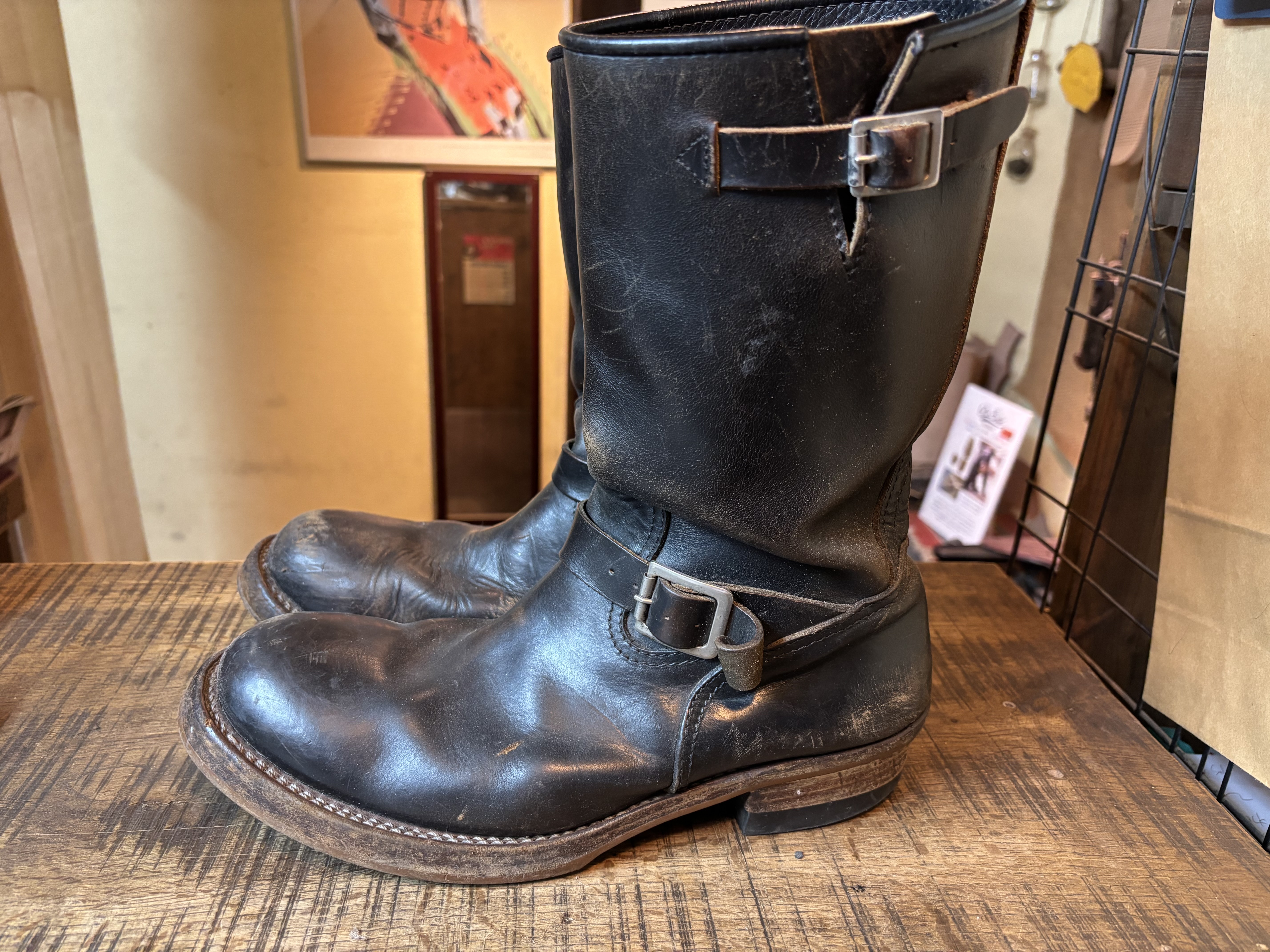 アディクトクローズ　エンジニアブーツ　ブラックスウェード　7 1/2 NEW ENGINEER BOOTS – ADDICT CLOTHES JAPAN