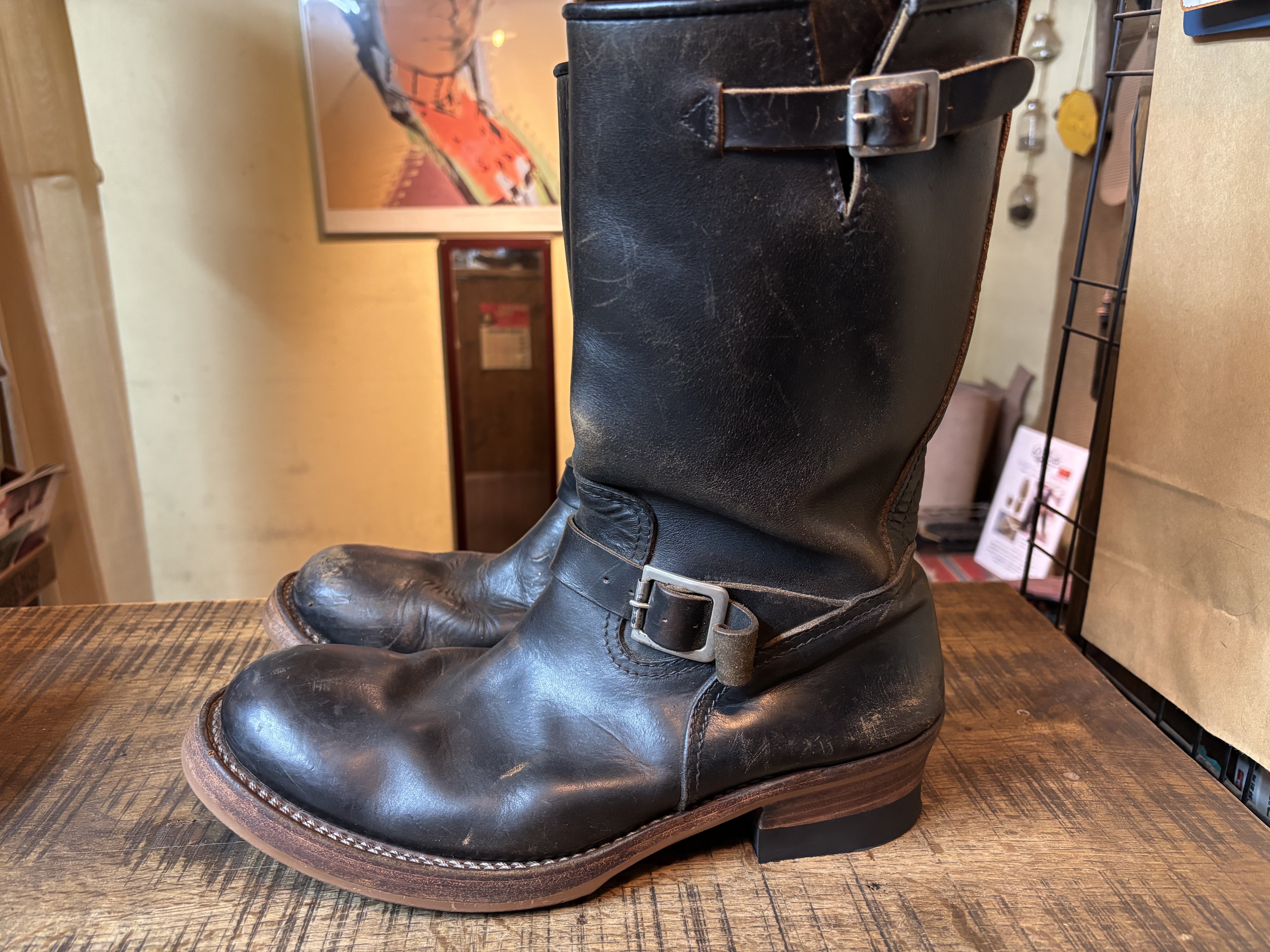 アディクトクローズ　エンジニアブーツ　ブラックスウェード　7 1/2 NEW ENGINEER BOOTS – ADDICT CLOTHES JAPAN