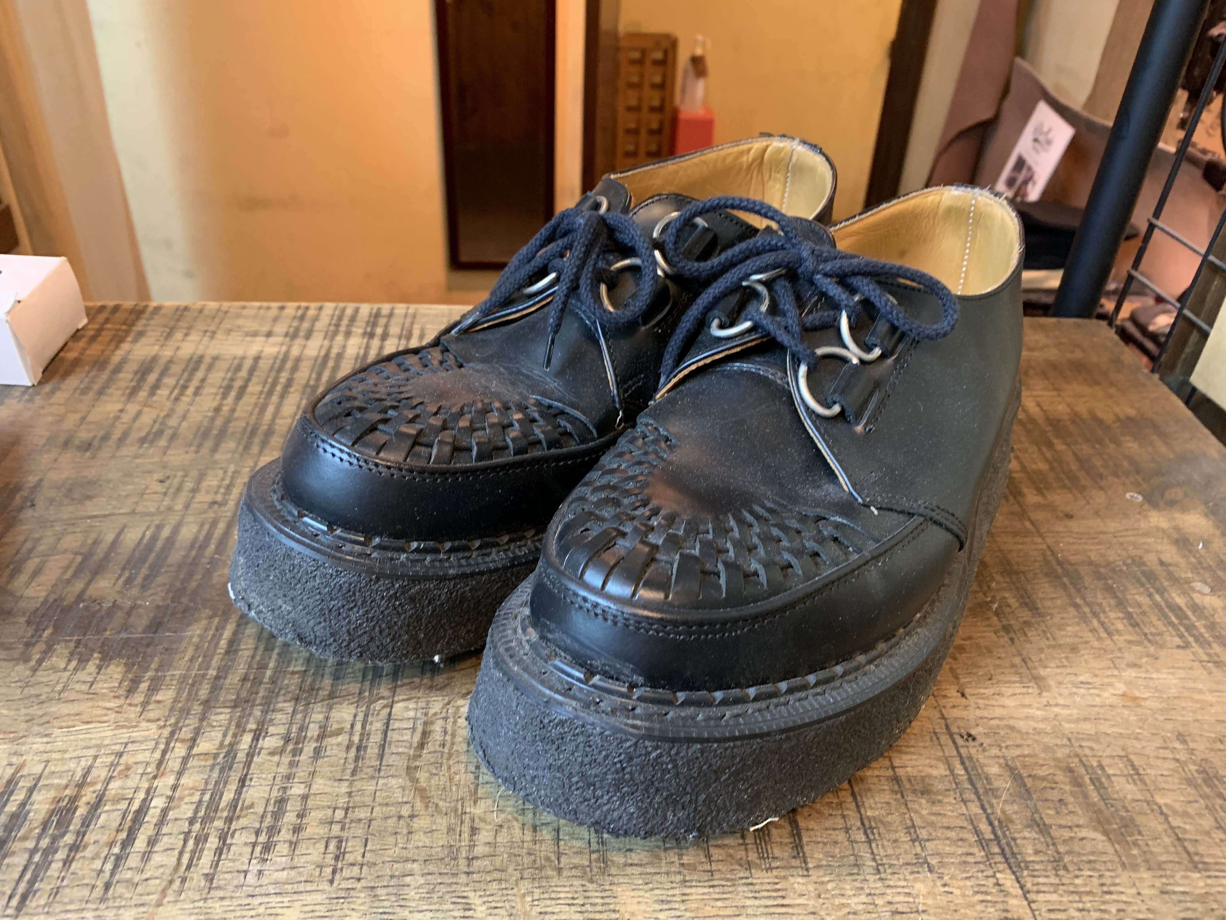 Basil ブラウン モカシン Vibramソール ラッセルモカシン ノックアバウト レザーミッドソール vibram