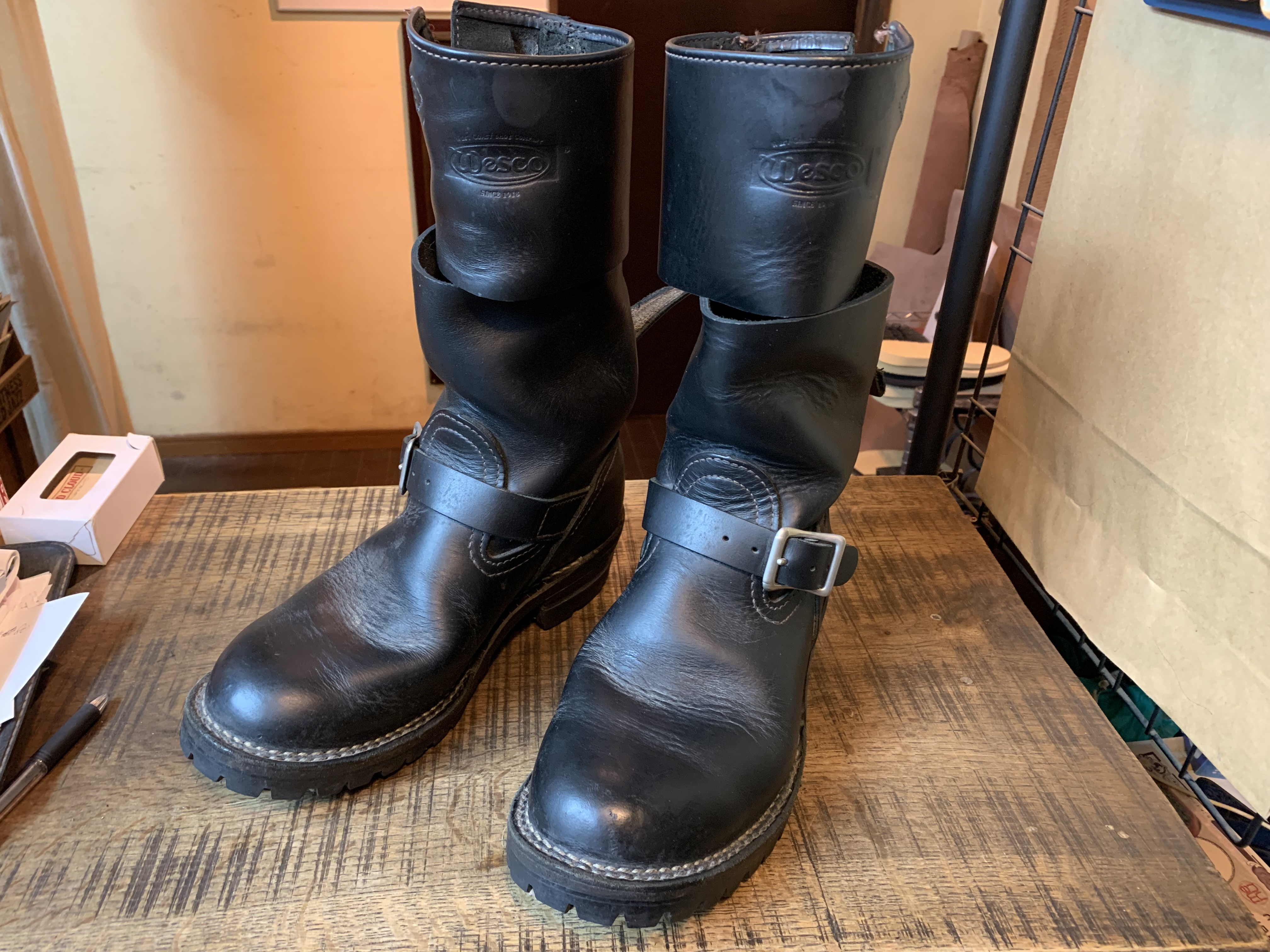 Wesco(ウエスコ) Boss エンジニアブーツ シャフトカット: ソールリペア