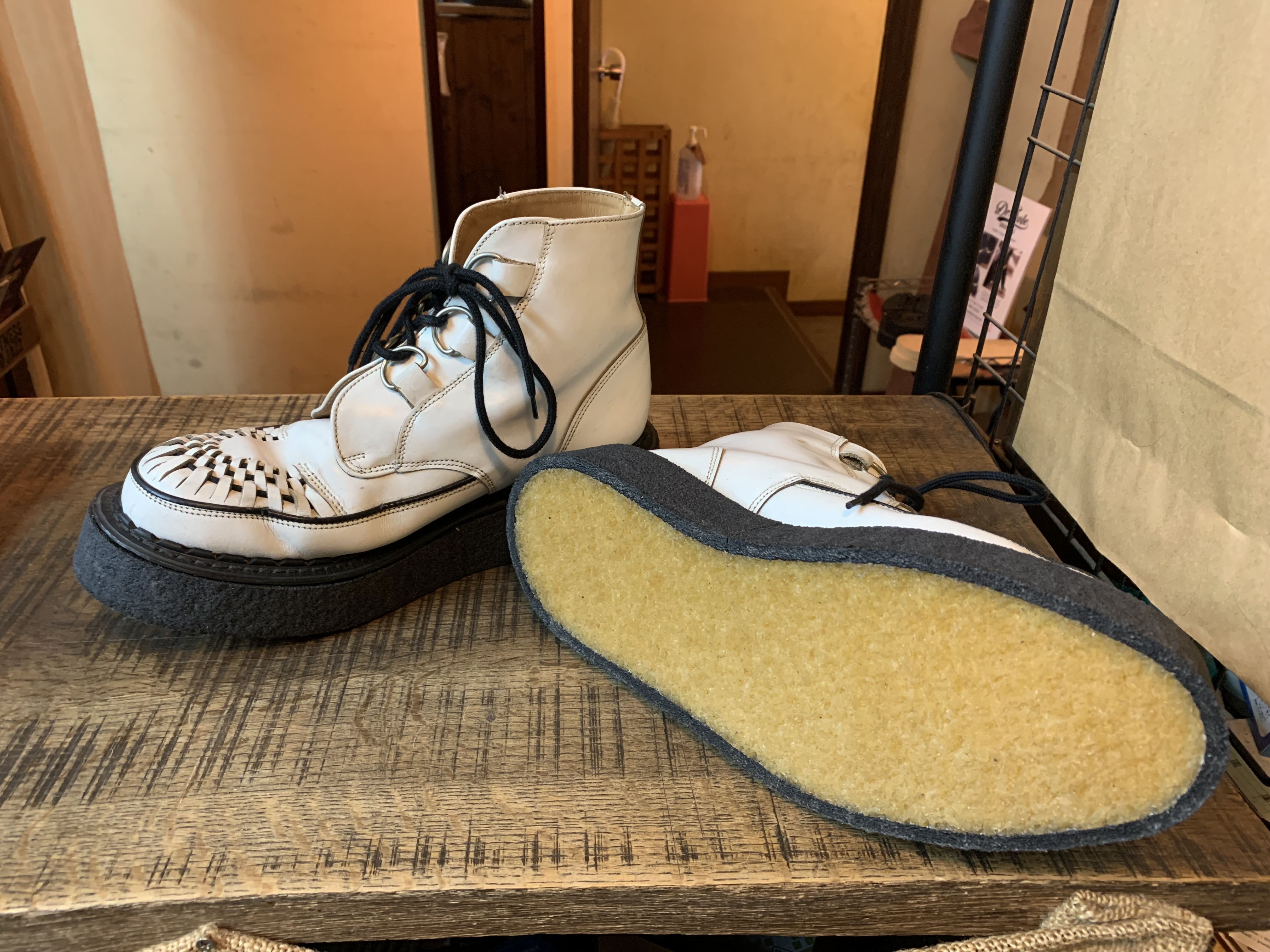 George cox(ジョージコックス) ラバーソール＆軽量ラバーソール交換