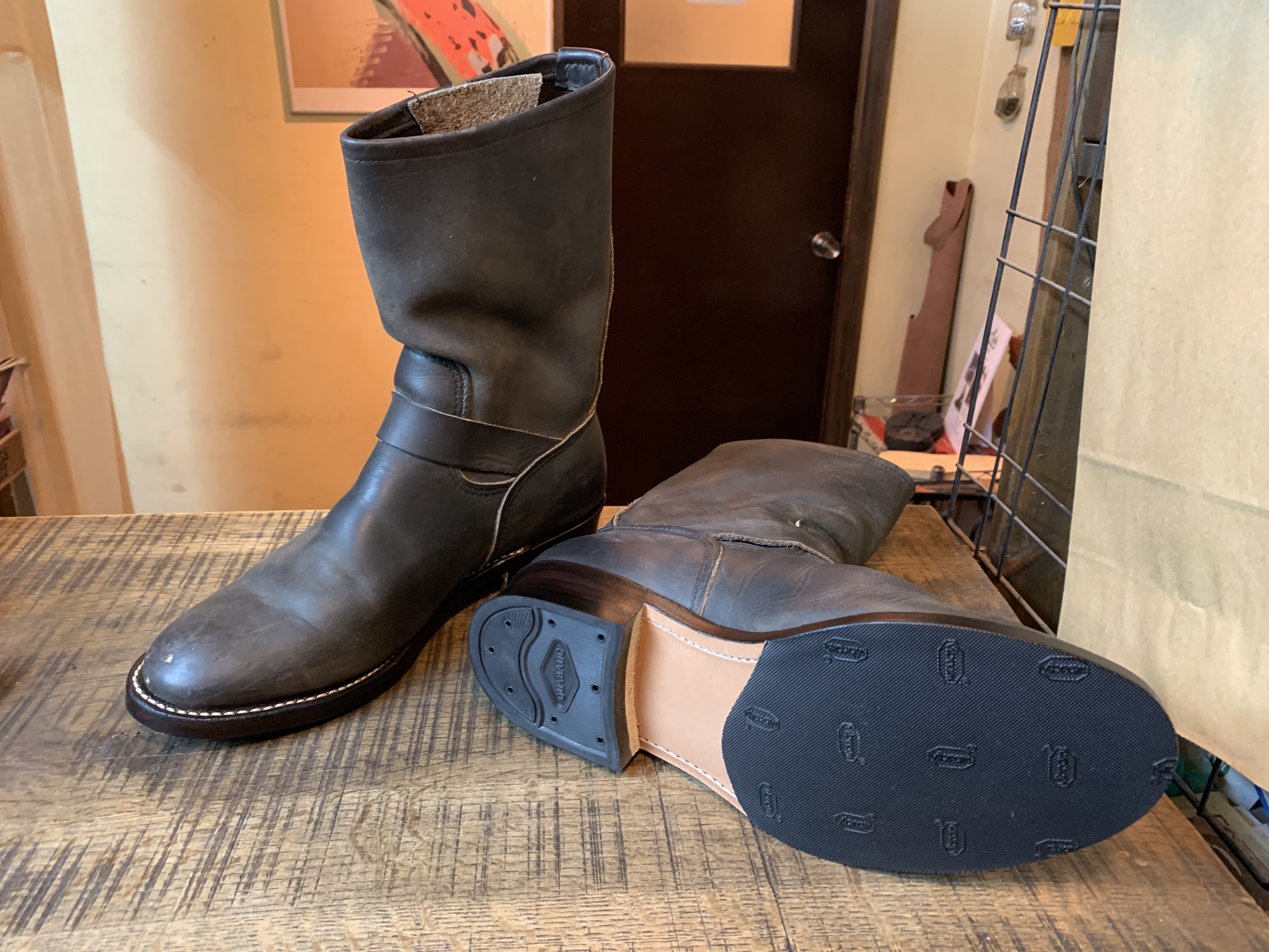 フラットヘッド ディスキンエンジニアブーツ 71/2 レッドウイング ウエスコ フラットヘッド ディスキンエンジニアブーツ 71/2 レッドウイング