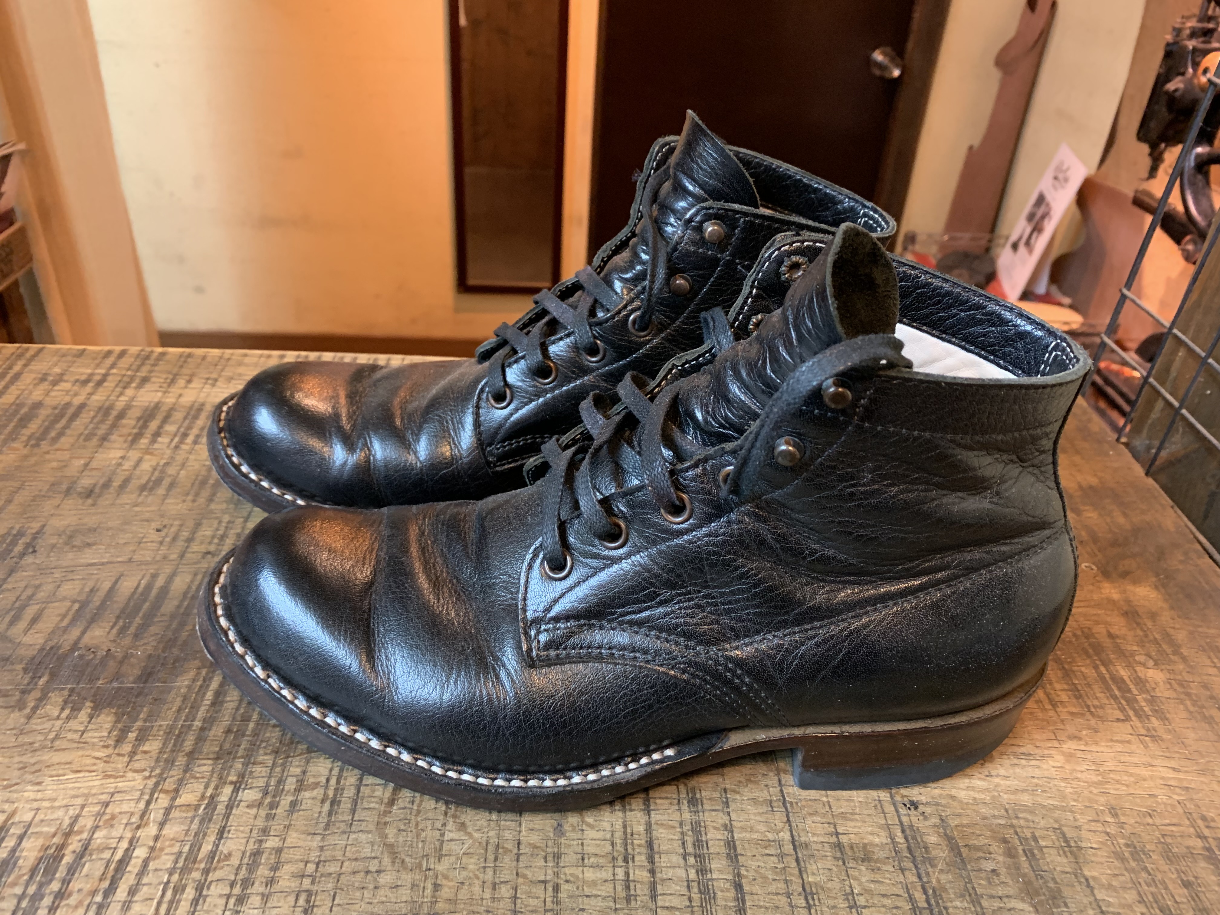 White's セミドレス 先芯抜き アーミーハーフソール＋キャッツポウ