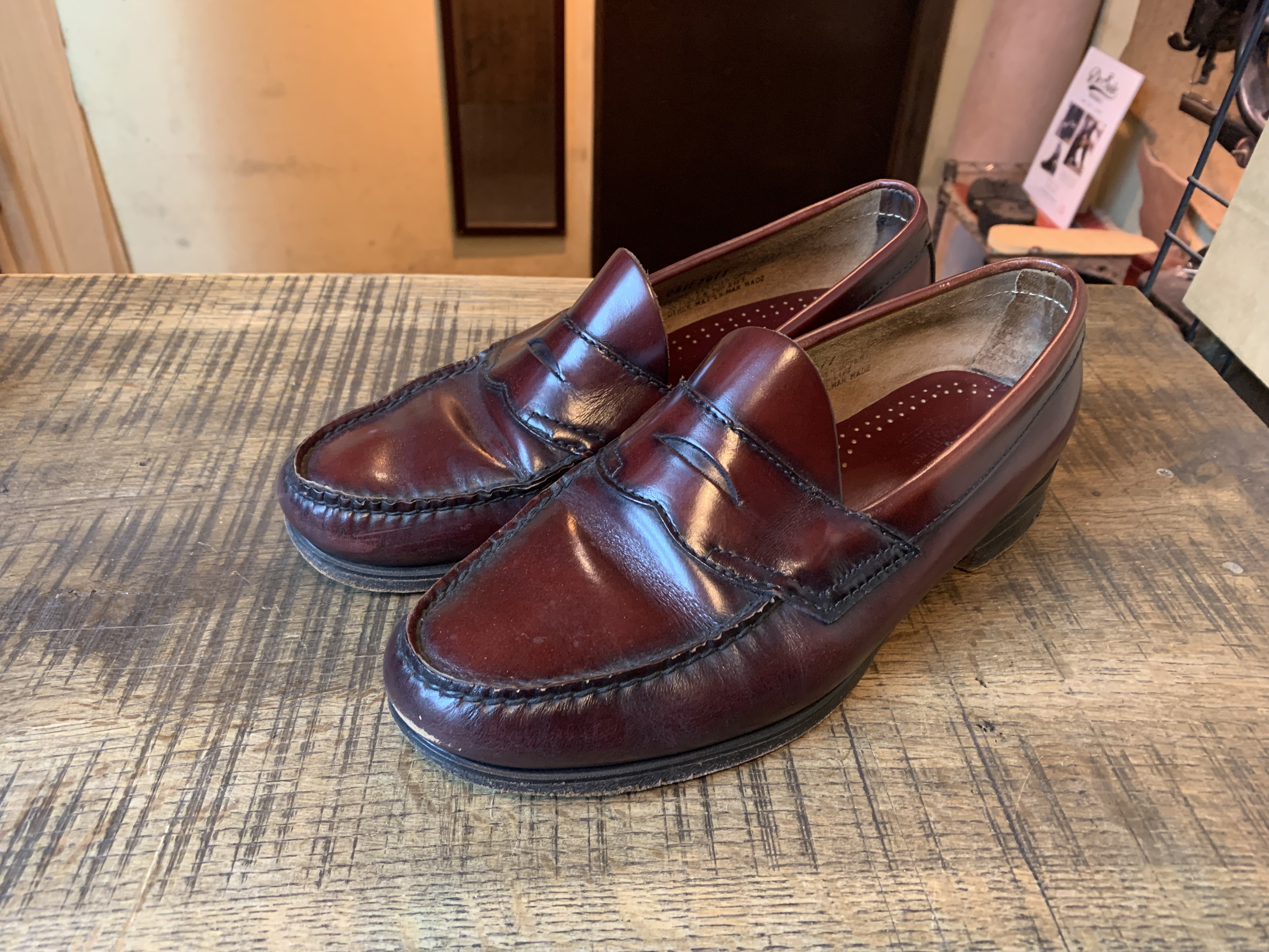 G.H.BASS コインローファー vibram#132ソール交換: ソールリペア