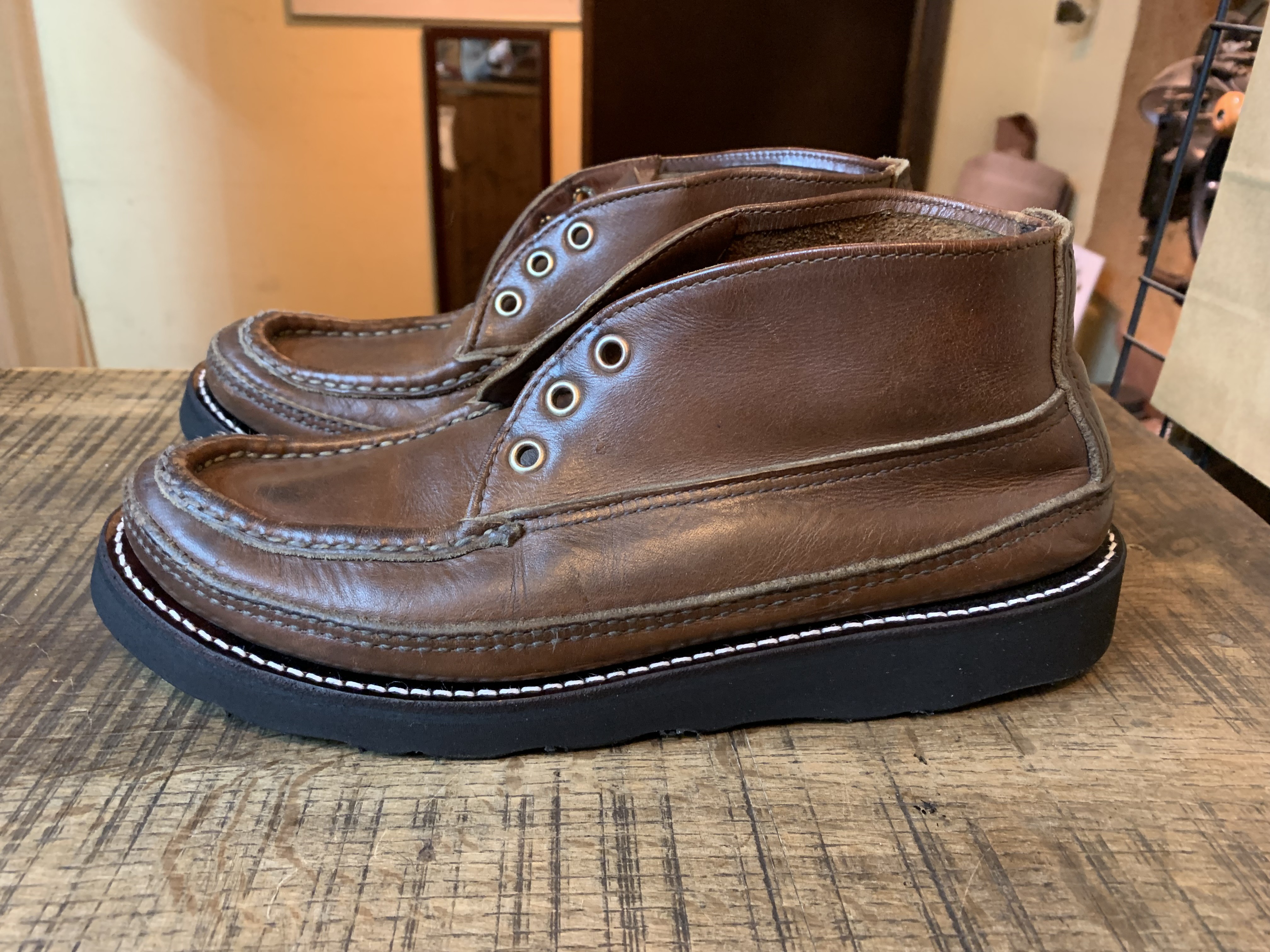 ラッセルモカシン スポーティングクレイチャッカ vibram#4014 ラッセルモカシン スポーティングクレイチャッカ vibram#4014