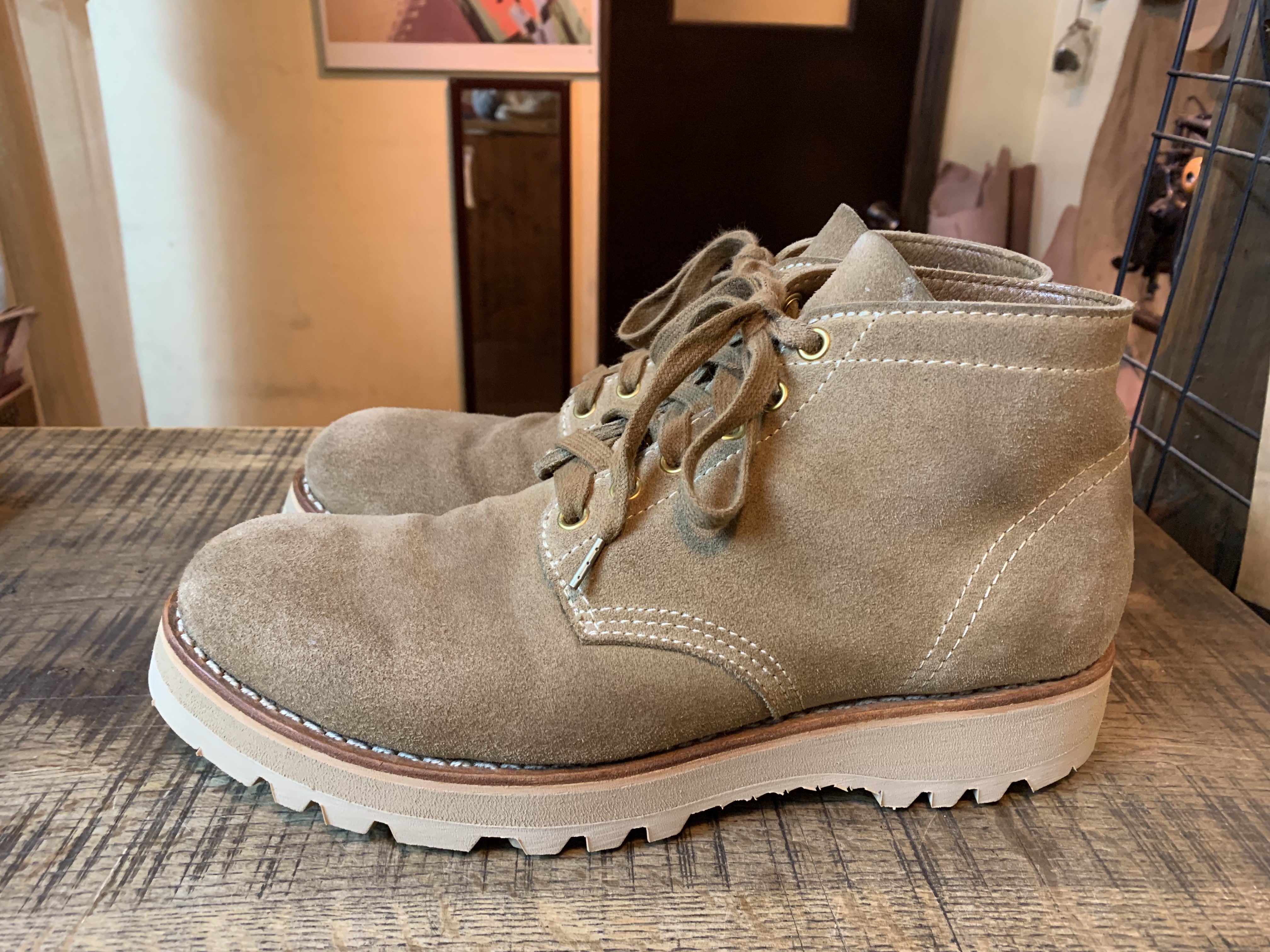 紐交換要 visvim brigadier boots M10 SAND 紐交換要 visvim brigadier boots M10 SAND