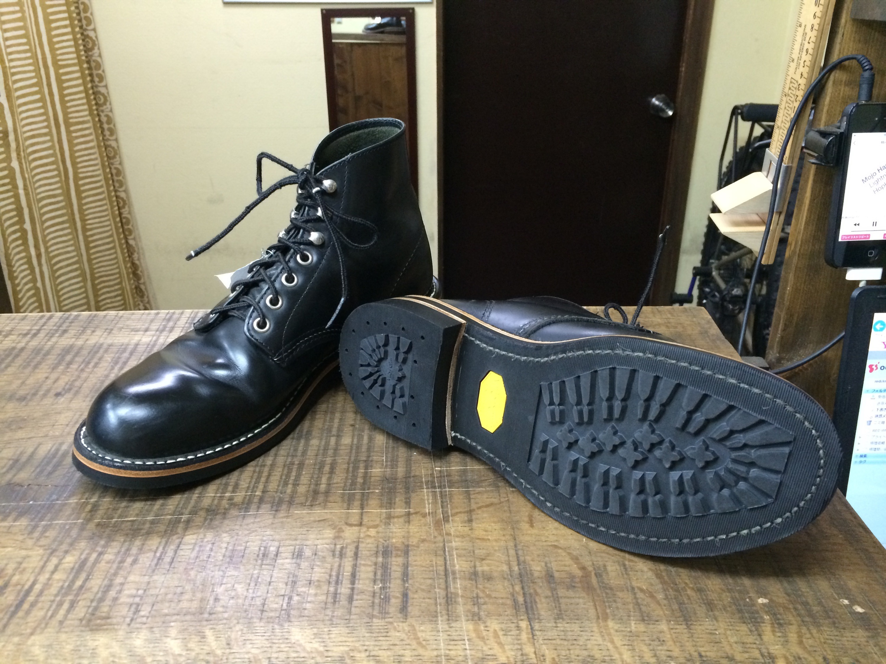 ベックマンレッドウイング8165 × vibram430ソールカスタム - ブーツ