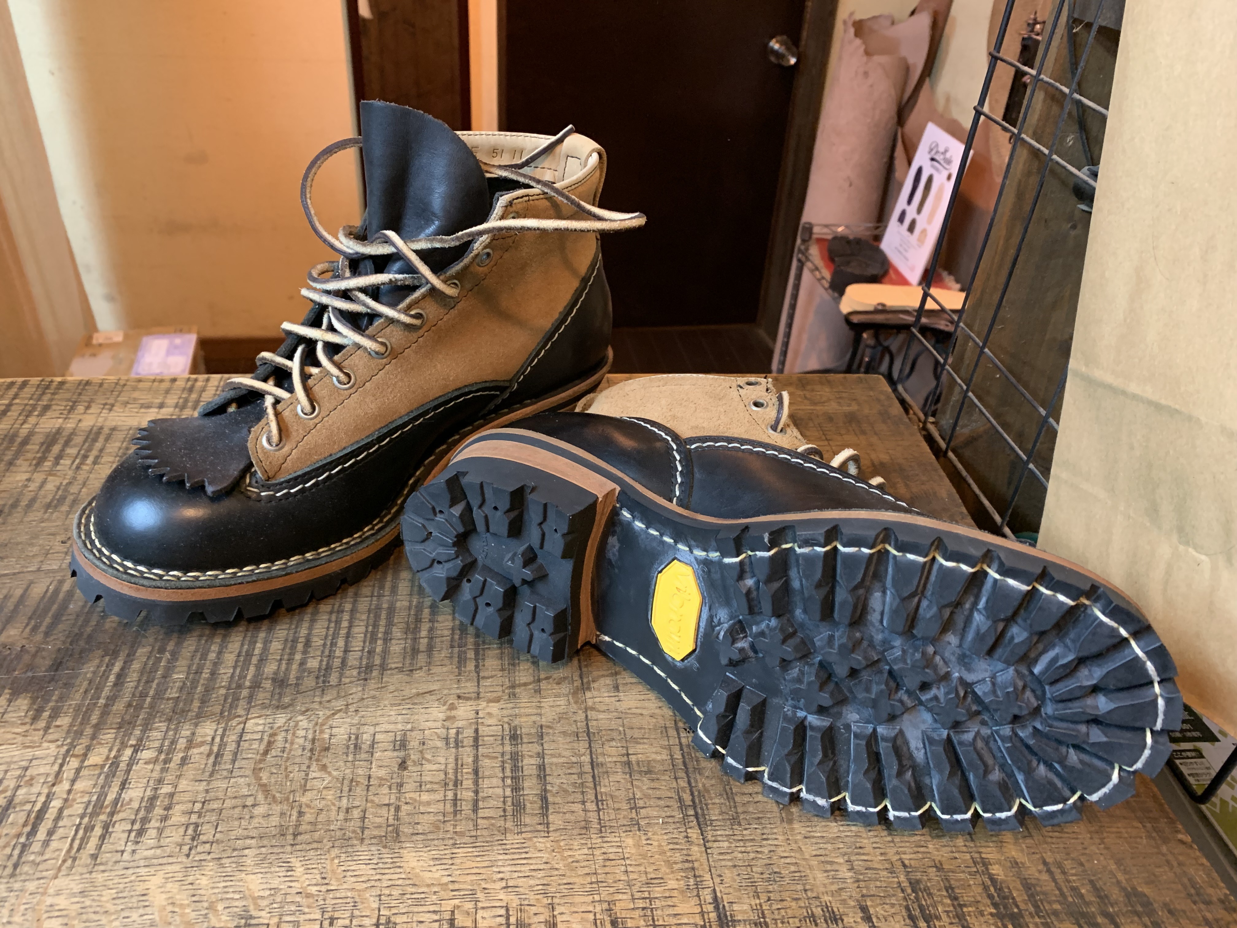 NEIGHBORHOOD × WESCO ジョブマスター カカト芯、vibram#2021
