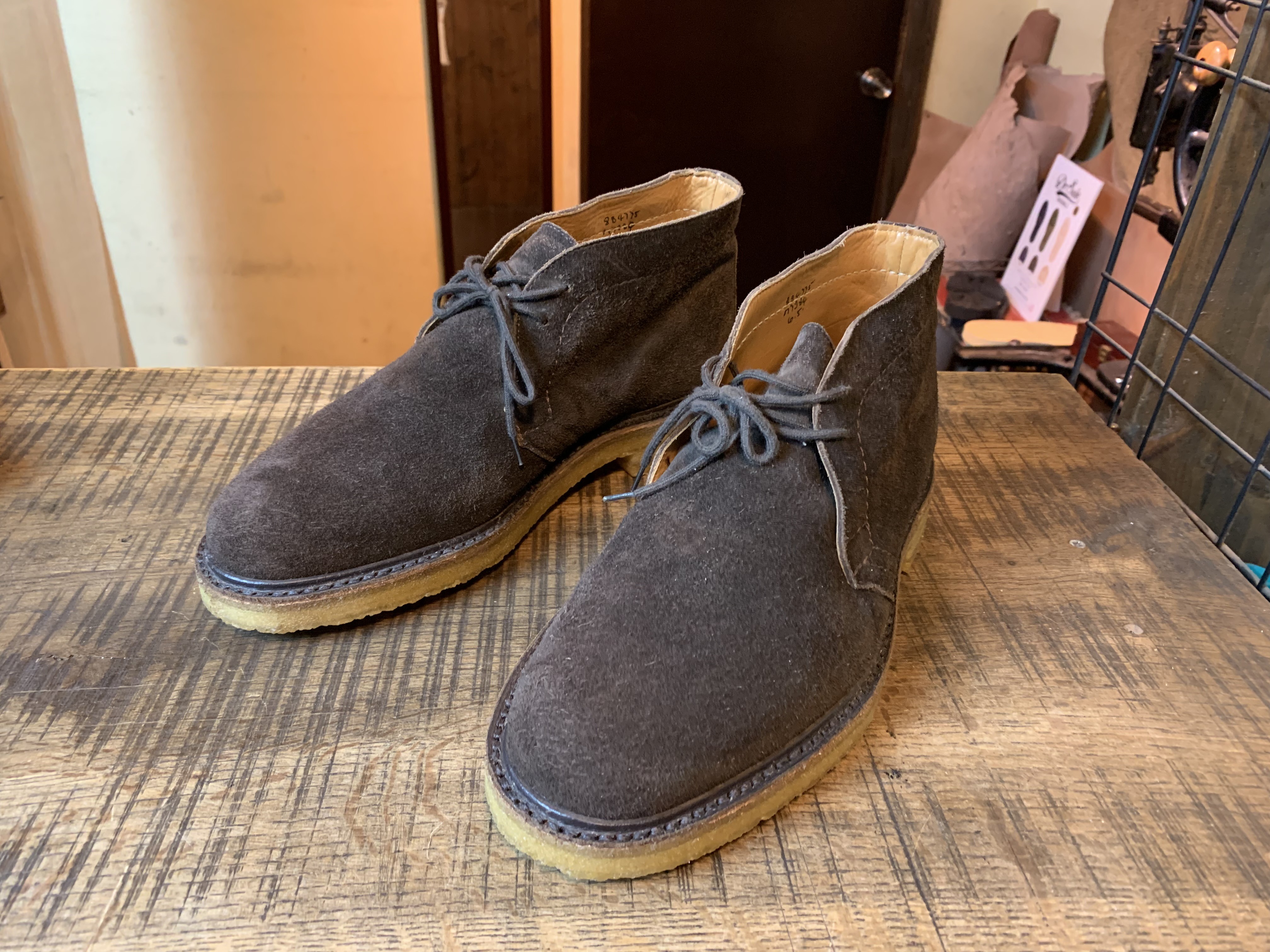 Tricker's(トリッカーズ) チャッカブーツ クレープソール交換