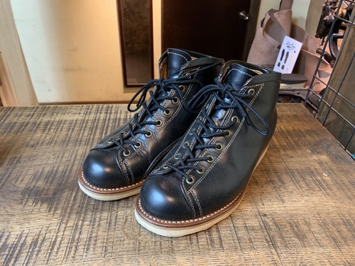 安藤製靴 NERO モンキーブーツ vibram#4014ソール交換: ソールリペア ...