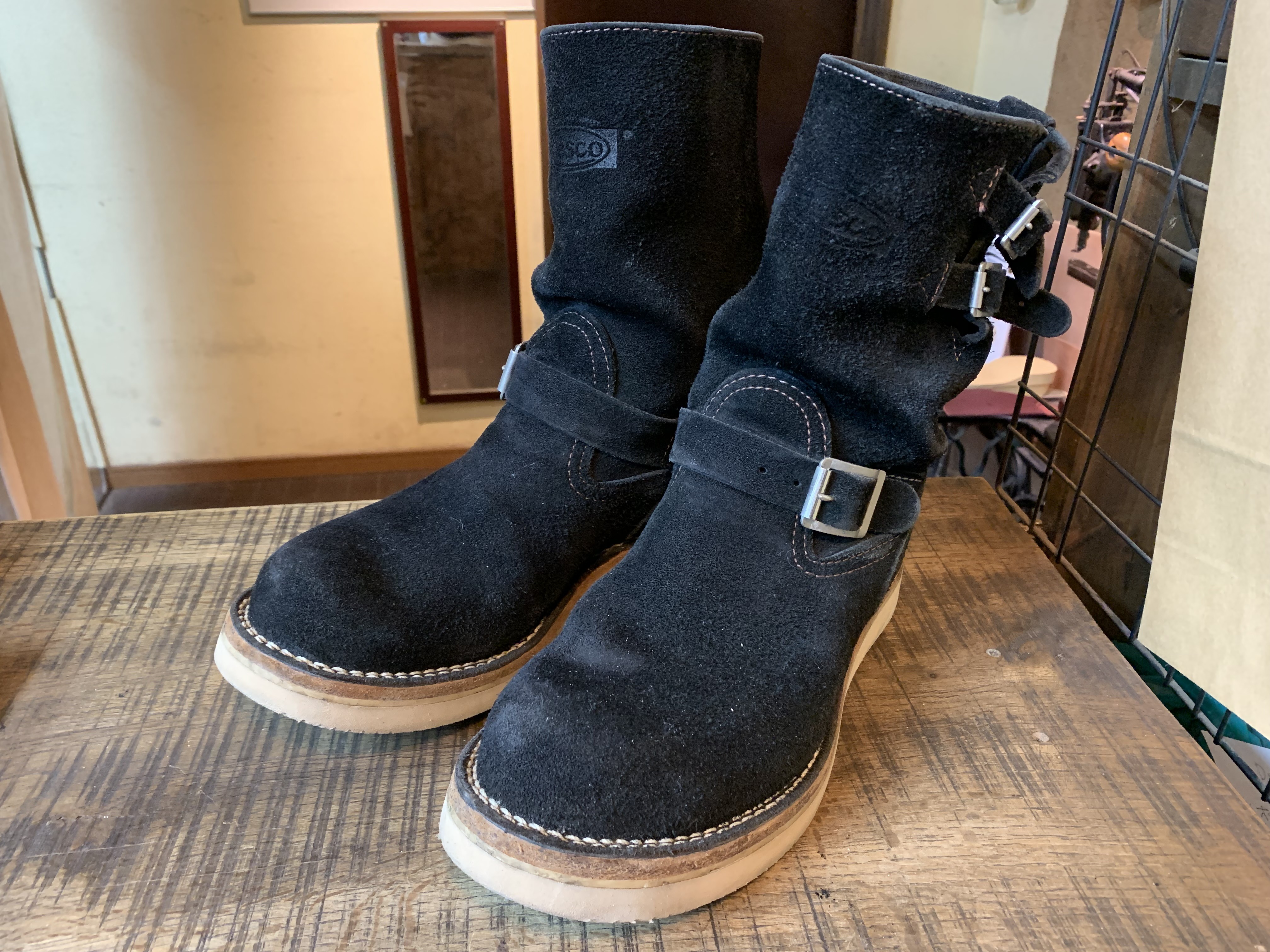 Wesco(ウエスコ) BOSS ステッチ修正 vibram#1010ソール交換: ソール