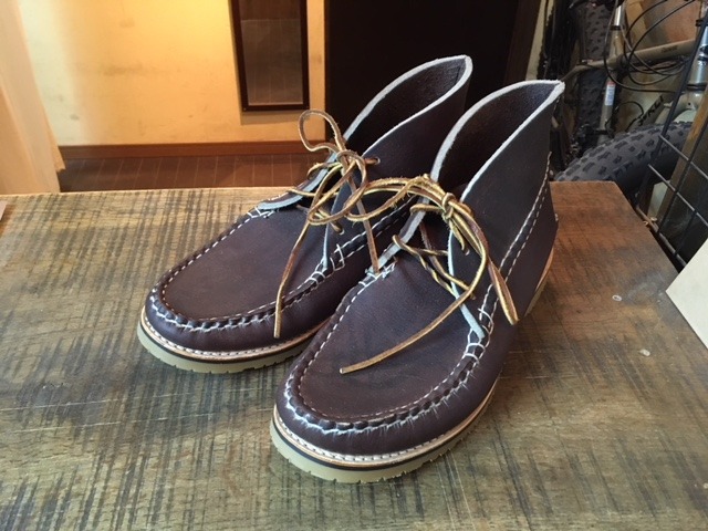 ARROW MOCCASIN（アローモカシン）Vibram#232(ハニー) ソールカスタム: ソールリペア＆カスタム RED CLOUD