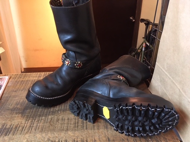 Wesco(ウエスコ) BOSS Vibram#100ソール トリプルレザーミッドソール カスタム: ソールリペア＆カスタム RED CLOUD