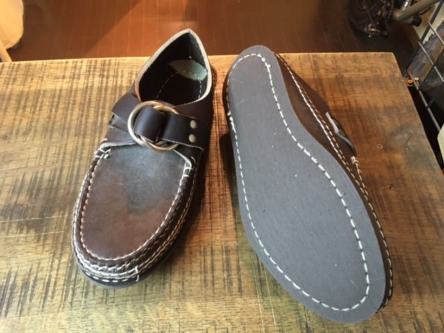 アローモカシン クレープソールカスタム: ソールリペア＆カスタム RED